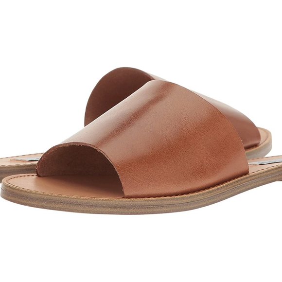 STEVE MADDEN GRACE SLIDE SANDALS - BROWN - SIZE 10 - Picture 2 of 5